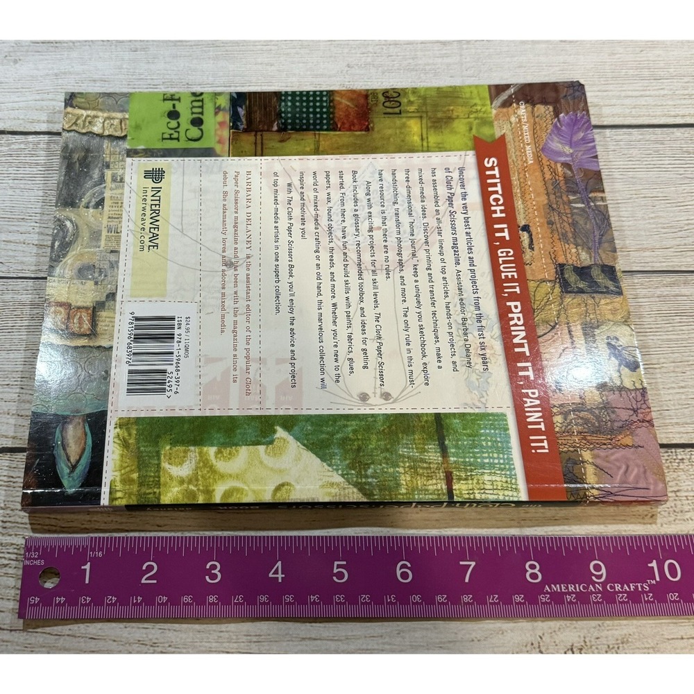 The Cloth Paper Scissors Book Techniques & Inspiration Creating Mixed Media - Picture 2 of 10